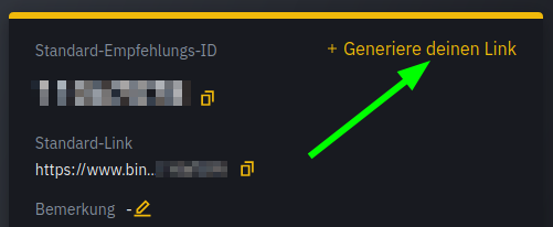 affiliate link generieren