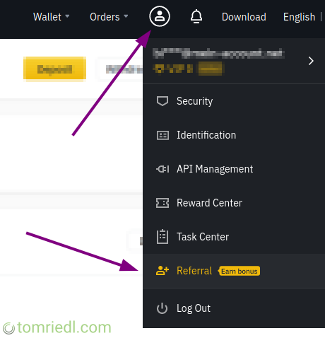 binance referral link affiliate program