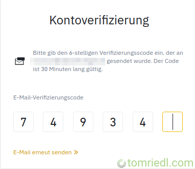 Eingabe des Aktivierungscodes