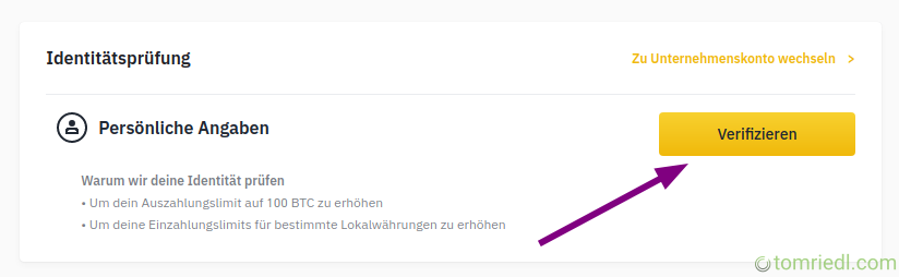 Verifizierung starten