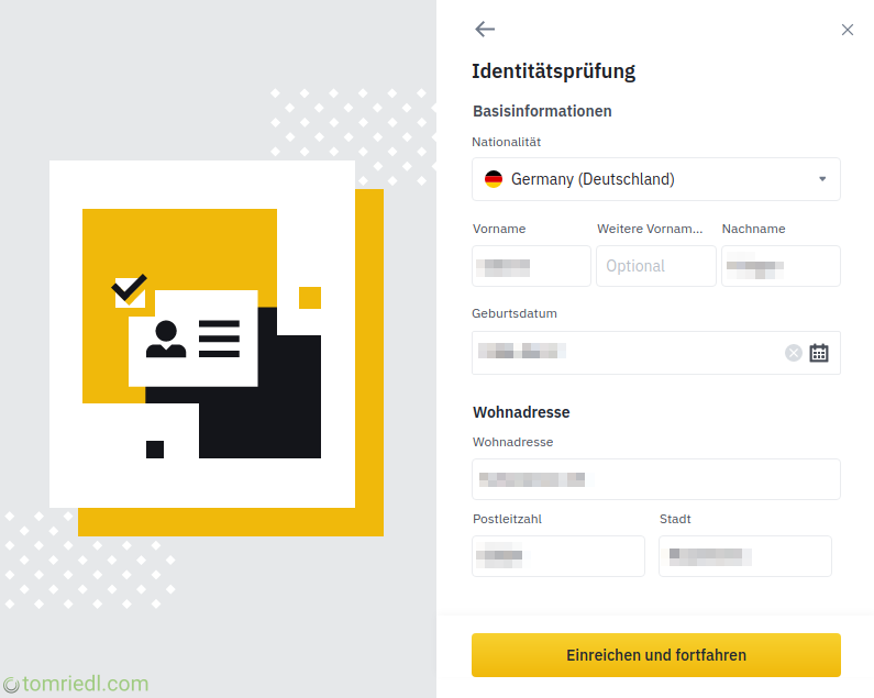 Verifizierung starten