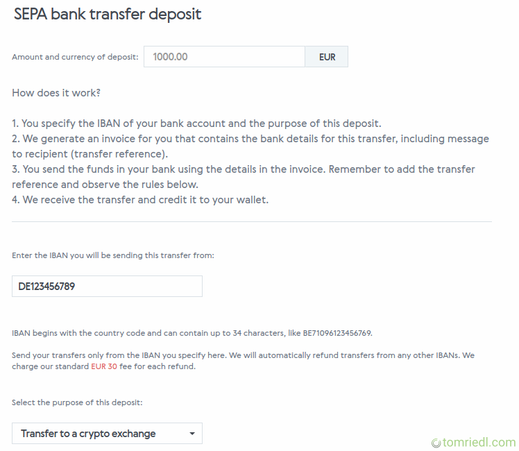 Überprüfung der AdvCash Einzahldaten