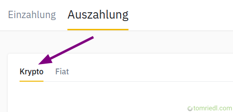 Krypto auswählen