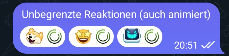 Unbegrenzte Reaktionen