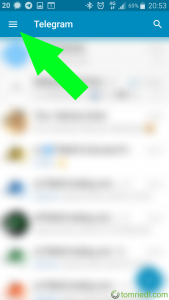 Telegram zweistufige Bestätigung Hauptmenü