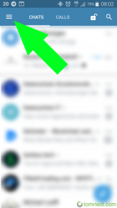 telegram x two-factor menu